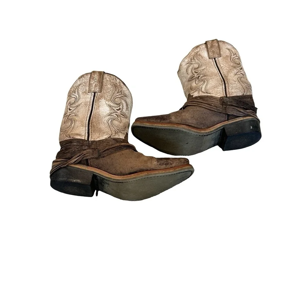Laredo Girls Kids Western Boot Brown‎ Womens Size 3 D New
